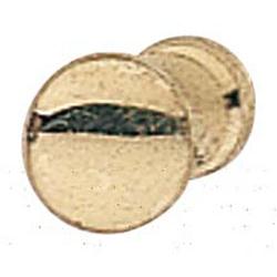 Hafele 120.15.815  Knob Brass Polished 3/8 With Screw Sash